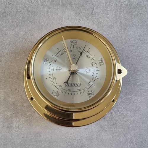Revue messing barometer rund - revue,