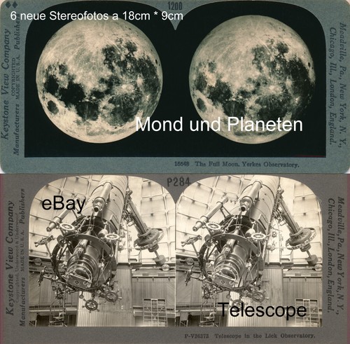 Stereofotos 18x9cm mond - stereofotos,